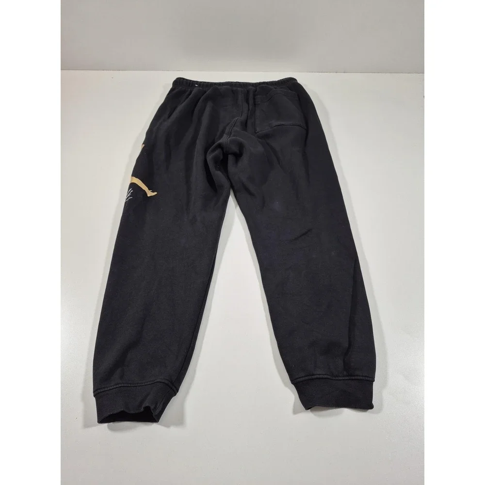 Jordan Sweatpants Mens Large Black Fleece Jogger Pants Flight Logo FD7345-011
